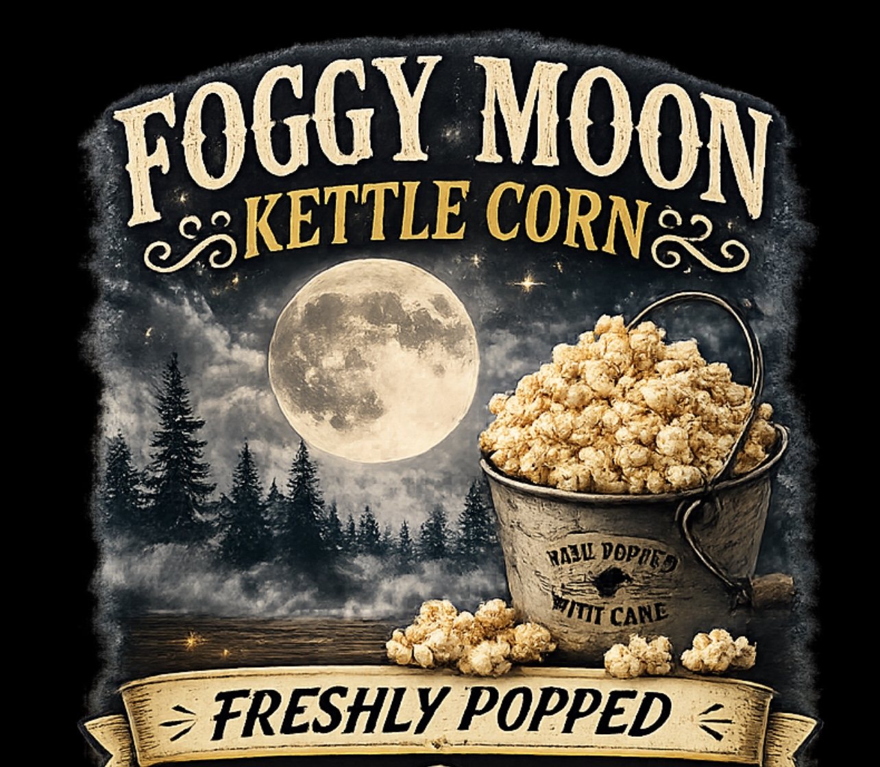 Foggy Moon — freshly popped