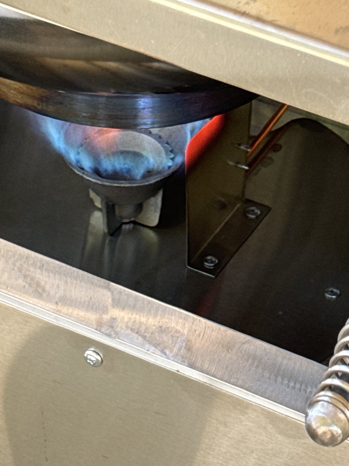 Burner fired and ready