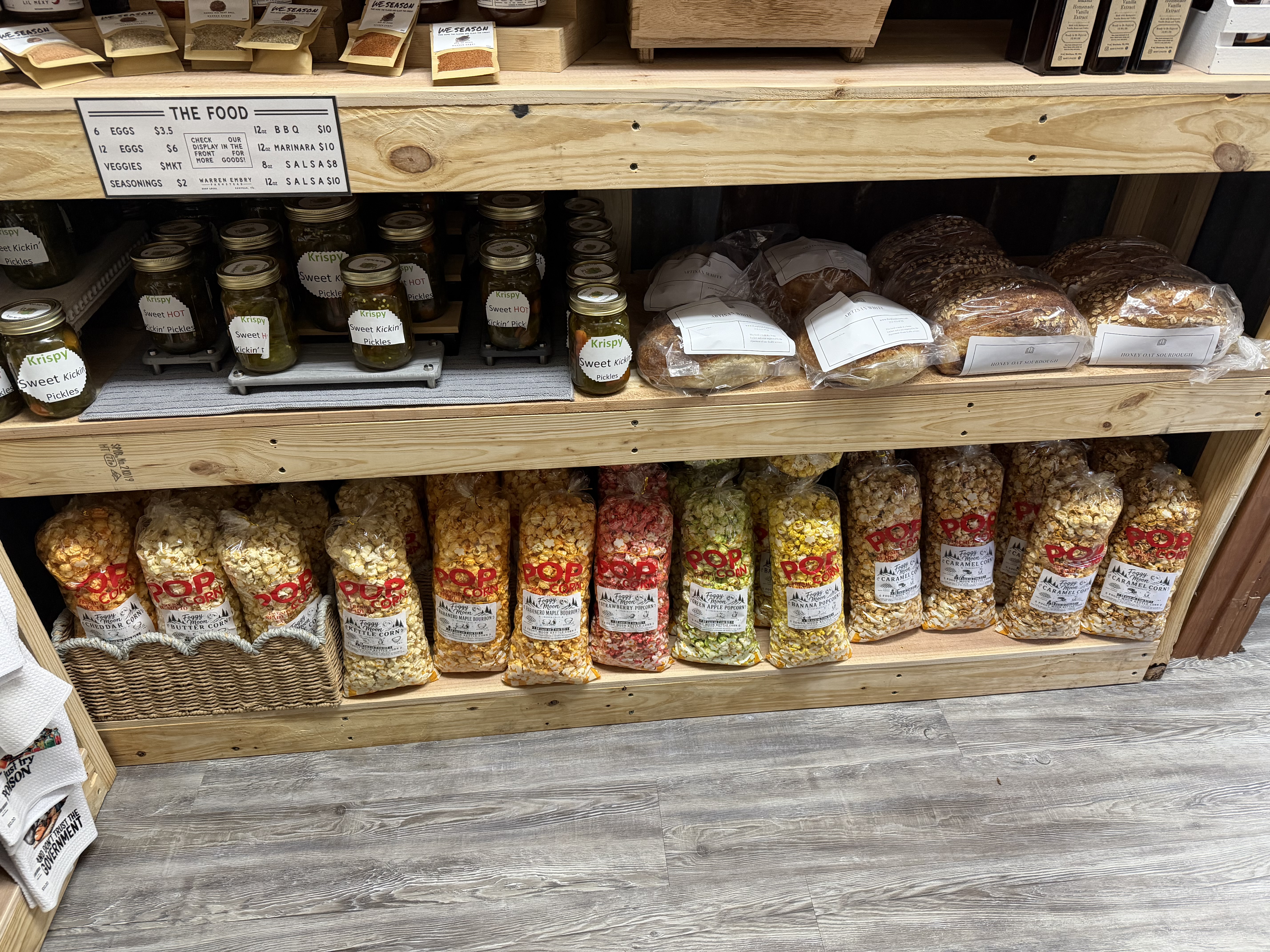 Foggy Moon flavors stocked on a local store shelf